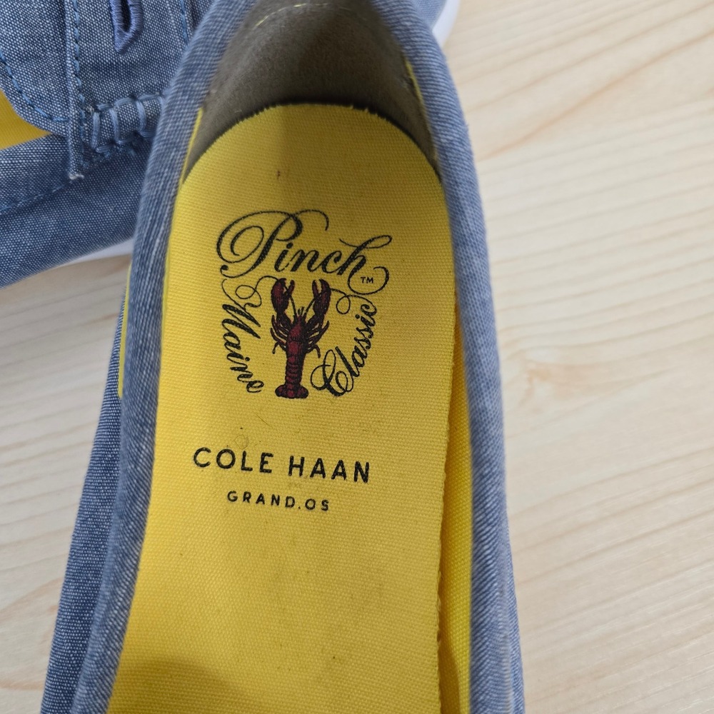 Cole Haan Pinch Weekender Classic Penny Loafers Blue Chambray Denim Womens 8.5B - Picture 7 of 9
